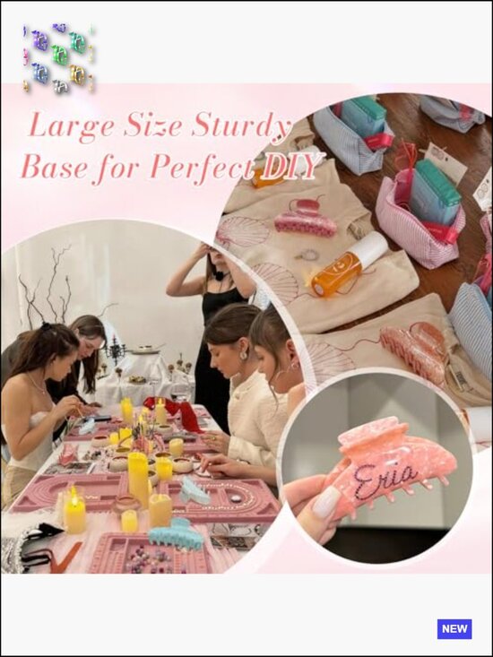 16 Pack Large Acrylic Hair Claw Clips Non-Slip for Thick Thin Hair main image 7